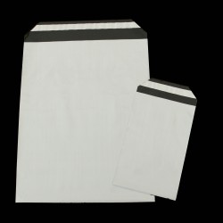 Pochettes en PE Coex blanc/noir inviolables et opaques